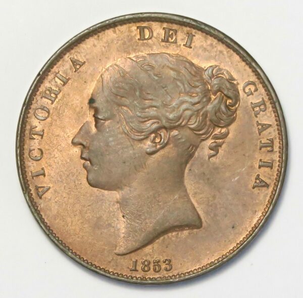1853 Penny O.T. aUNC