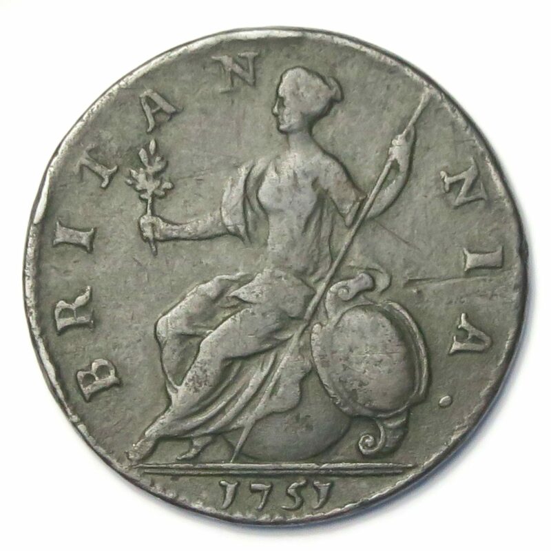 George II, Halfpenny 1851