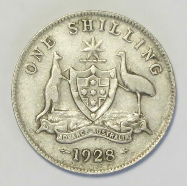 1928 Shilling, Fine