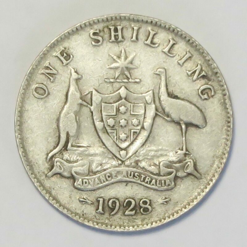 1928 Shilling, Fine