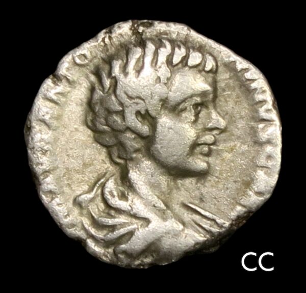 Caracalla, Denarius Minerva, A.D 196