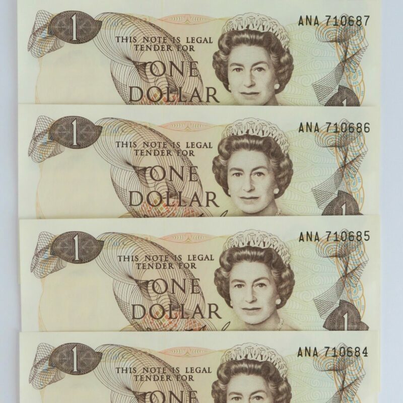 5 x Brash Dollars 1989-91