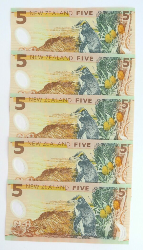 $5 Consecutive 5 Notes