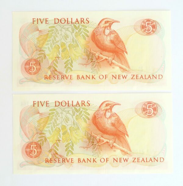 $5 Consecutive Pair 1989-91