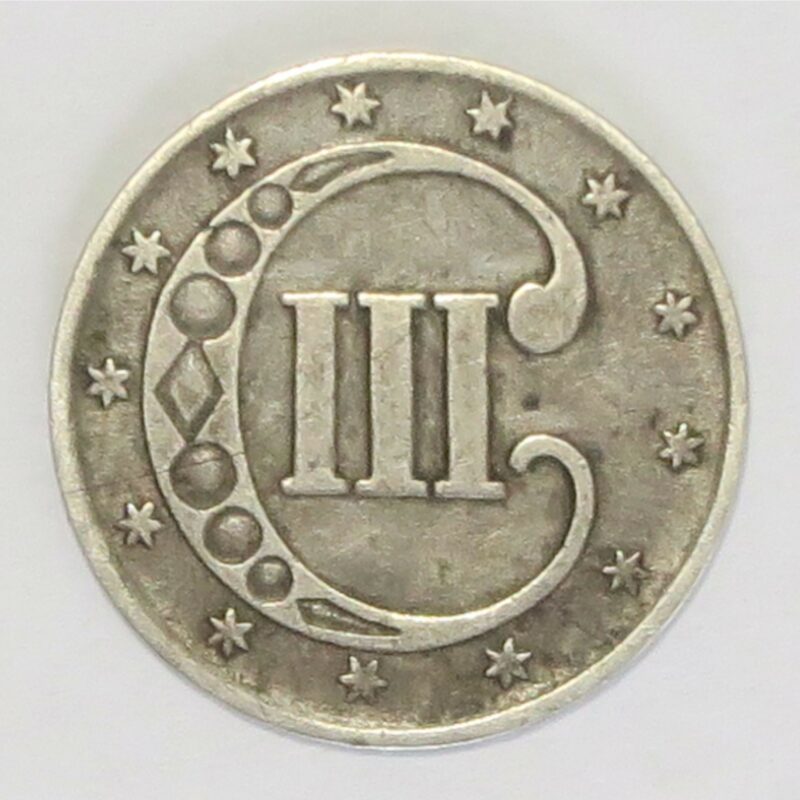 Silver 3 Cents 1852