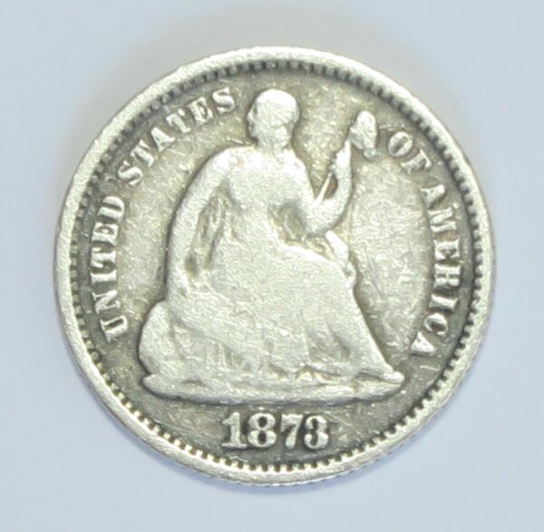 Seated Liberty Half Dine 1873