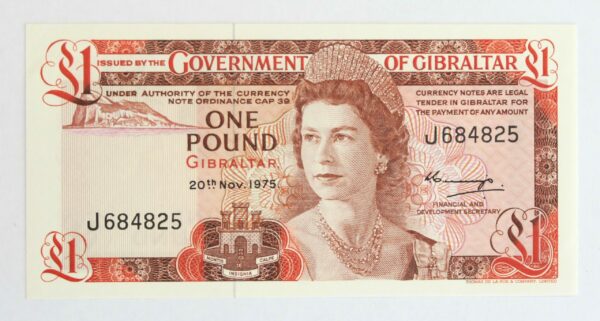 Gibraltar Pound 1975, UNC