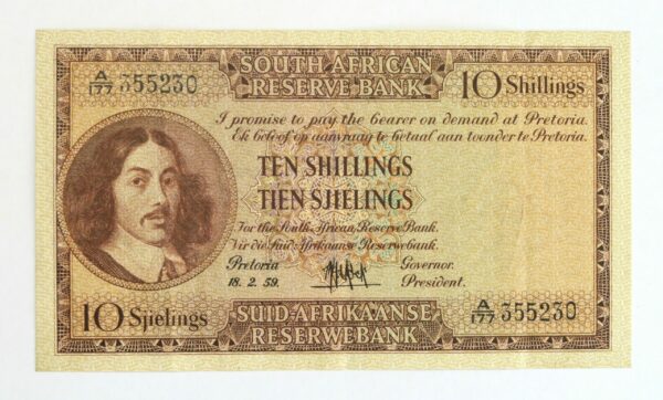 Sth Africa 10/- 1959