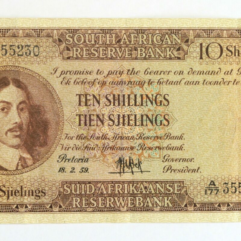 Sth Africa 10/- 1959