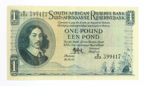 Sth Africa Pound 1955, aUNC