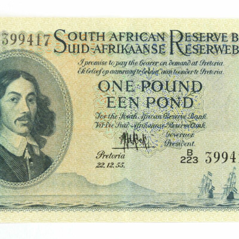 Sth Africa Pound 1955, aUNC