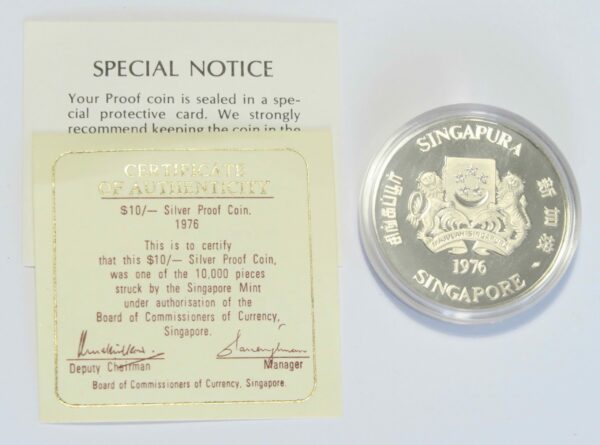 Singapore $10 1976 Proof