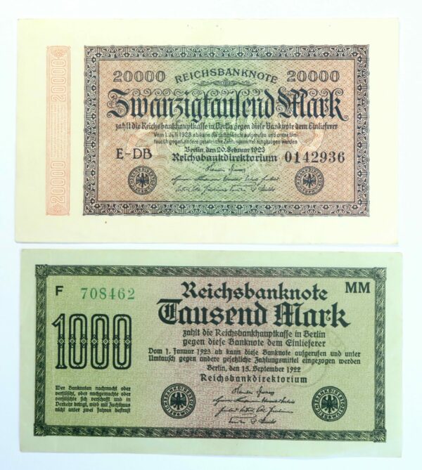 German Inflation notes 1922-3