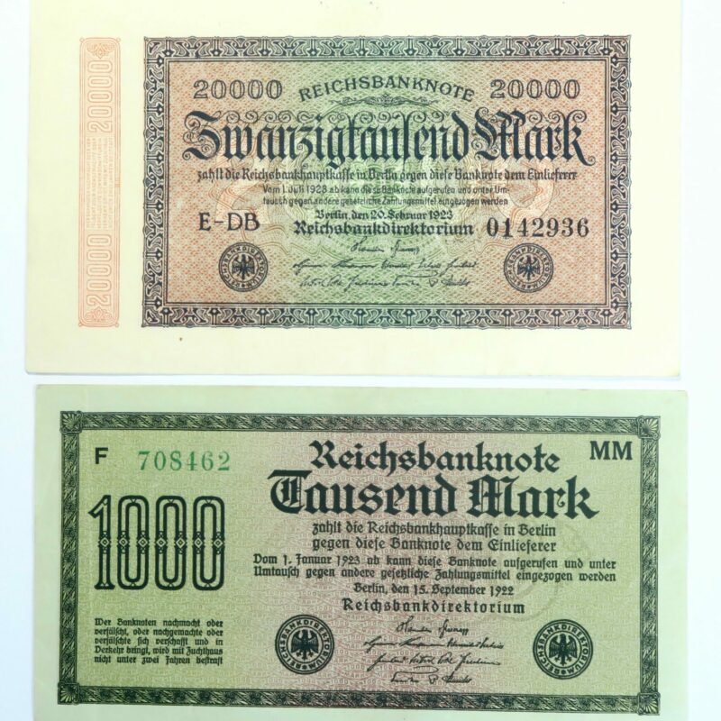 German Inflation notes 1922-3
