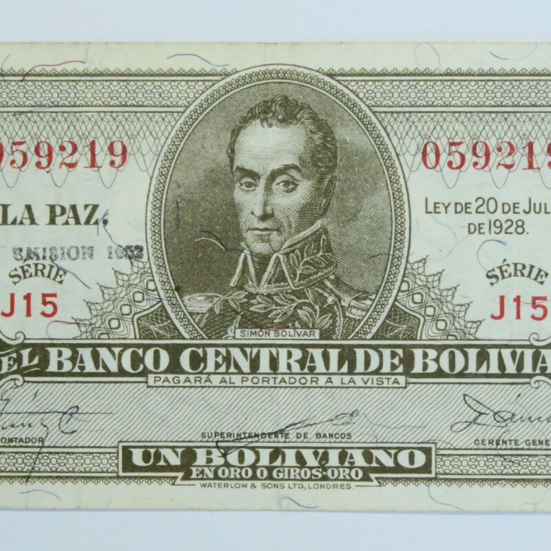 Bolivia 1 Boliviano 1928