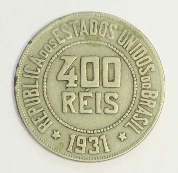 United States of Brazil 400 Reis 1931