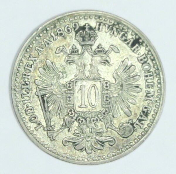 Austria 10 Kreuzer 1869