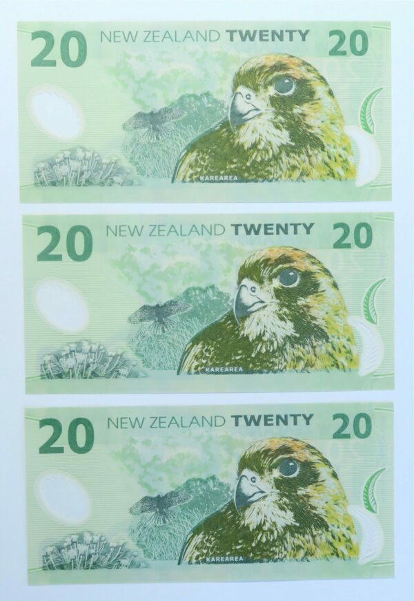 3 Consecutive $20 1999