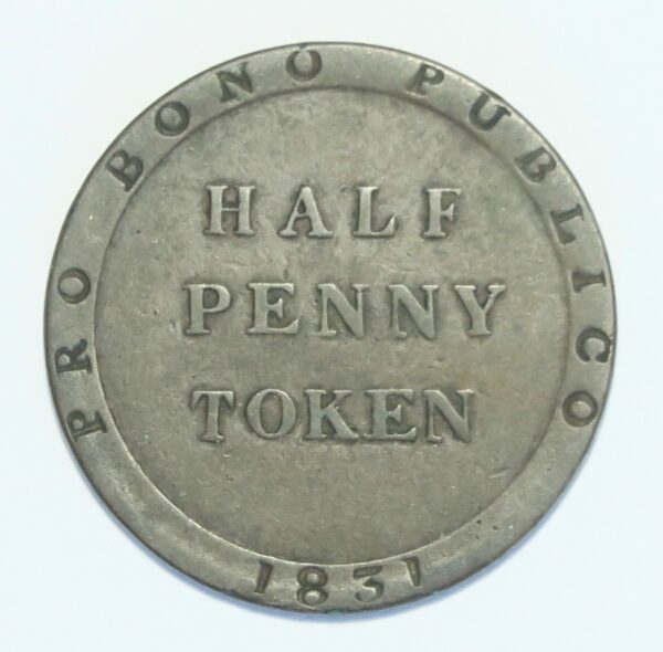 Isle of Man Halfpenny 1831