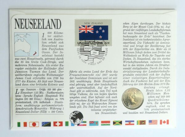 1986 F.D.C, New Zealand