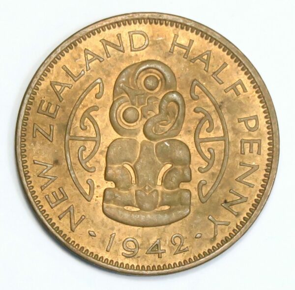 1942 Halfpenny Red EF