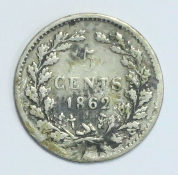 Netherlands 5 Cents 1862