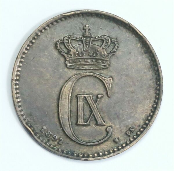 Denmark 2 Ore 1892 Scarce