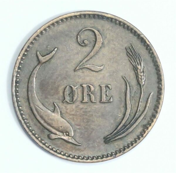 Denmark 2 Ore 1892 Scarce