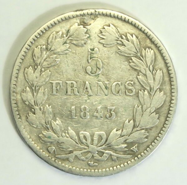 1843 W 5 Franc Lille