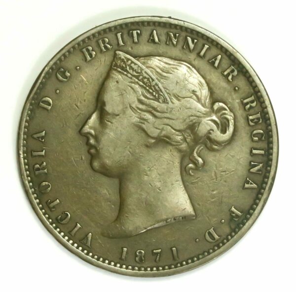 Jersey 1871, 1/13 of a Shilling