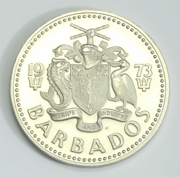 Barbados $2 Proof