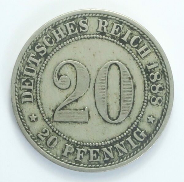 German Empire 20 Pfennig 1888