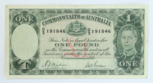 Australia £1 1938 Sheehan & Mcfarlane