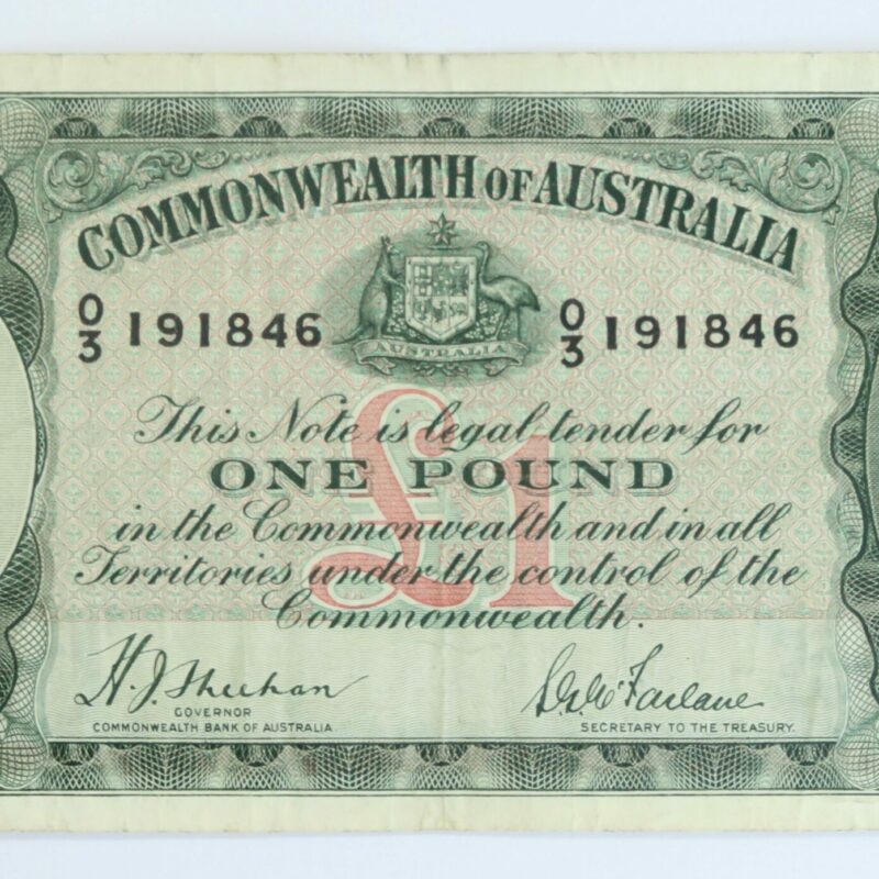 Australia £1 1938 Sheehan & Mcfarlane