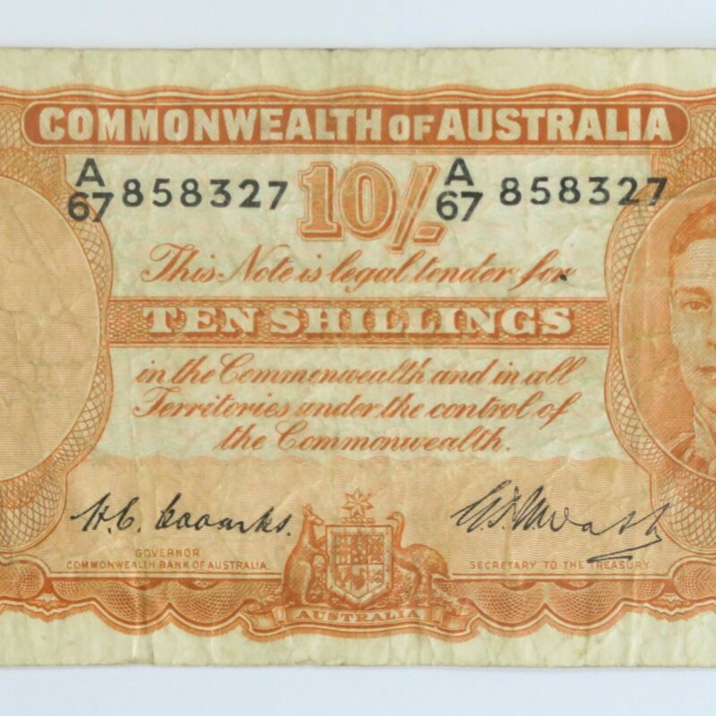 Australia 10/- 1949, Coombs & Watt