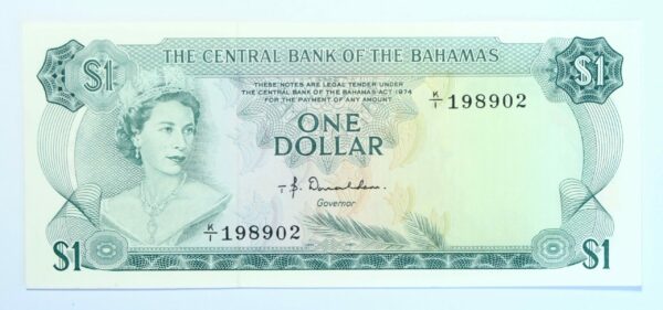 Bahamas $1 1974, Unc