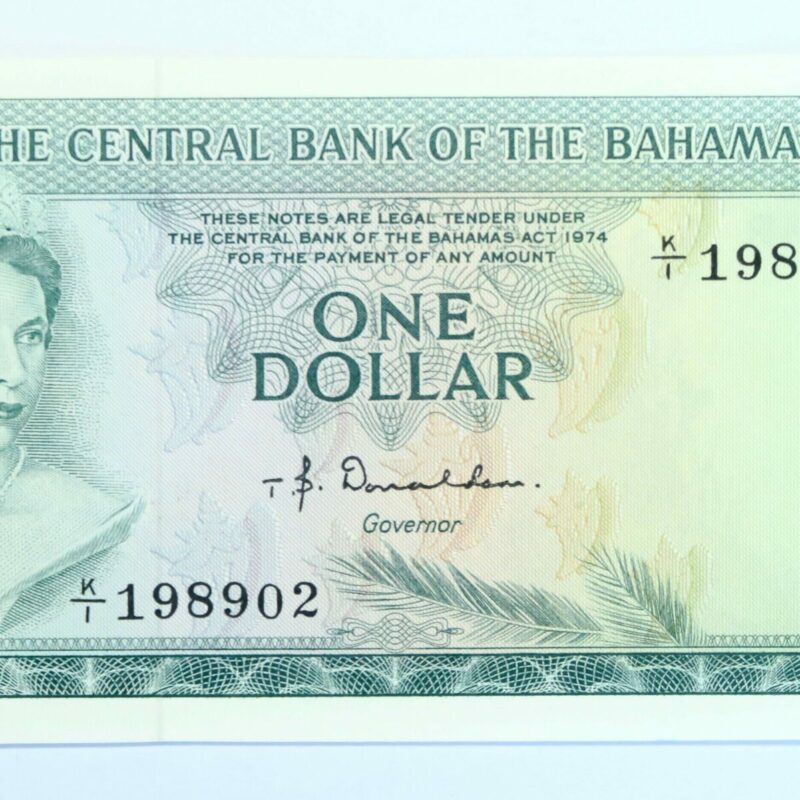 Bahamas $1 1974, Unc