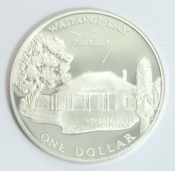 Waitangi Silver Dollar 1977