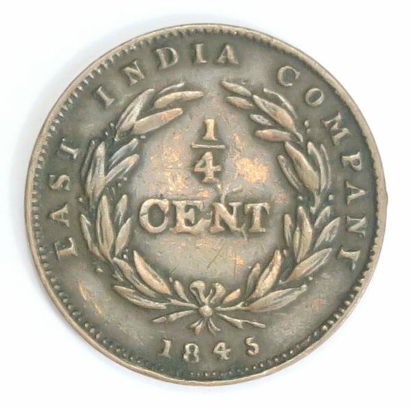 East India Company 1/4 Cent 1845