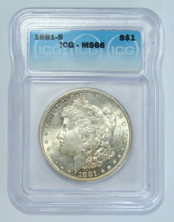 Morgan Dollar 1881s MS66
