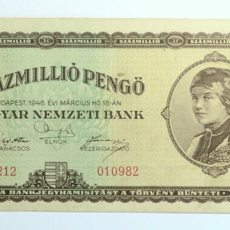Hungary 100 Million Pengo 1946