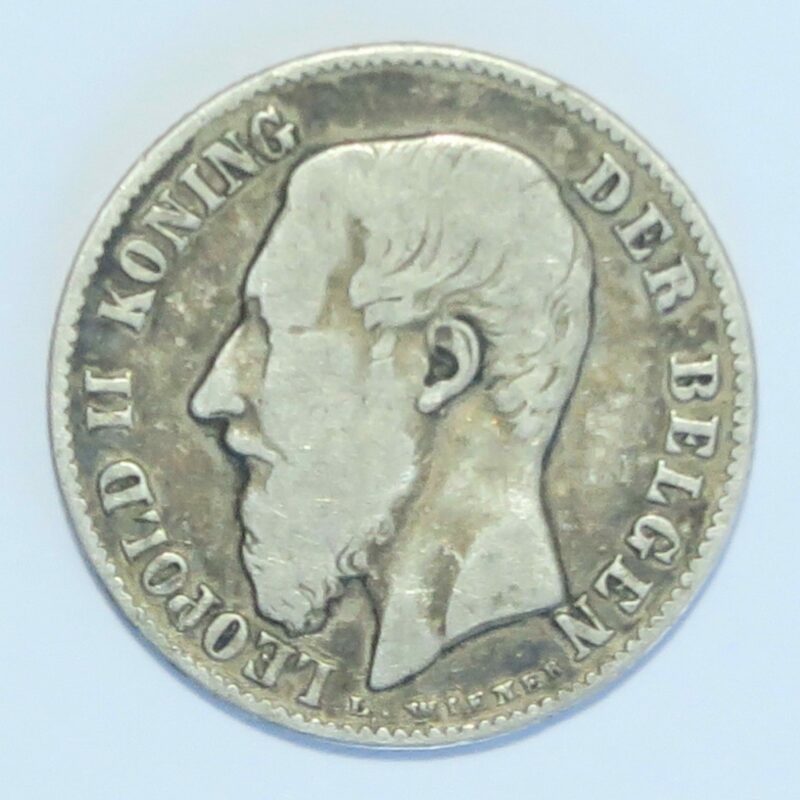 Belgium 50 Centimes 1886 Leopold II
