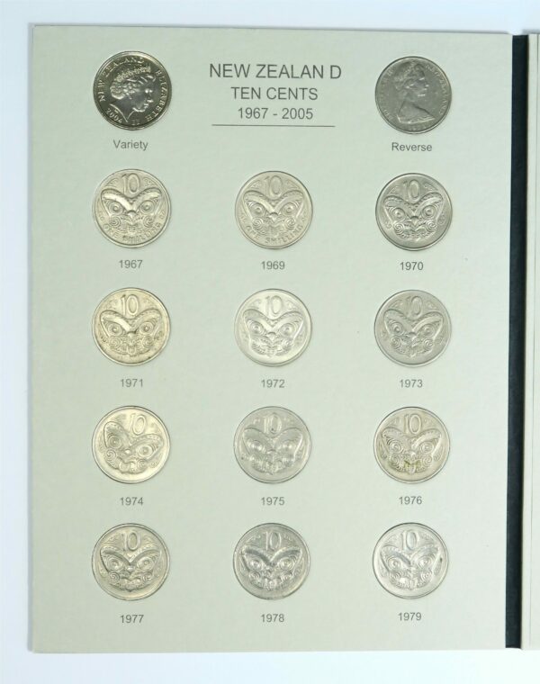 NZ Ten Cent Collection 1967-2005