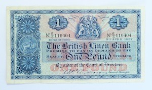 British Linen Bank Pound 1957