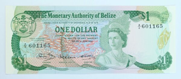 Belize Dollar 1980, Unc