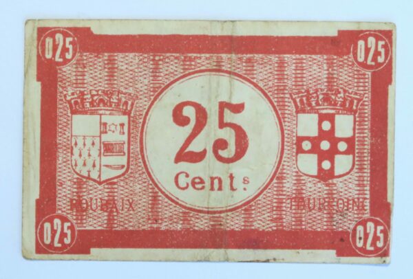 Bon De Monnaie 25 Centimes