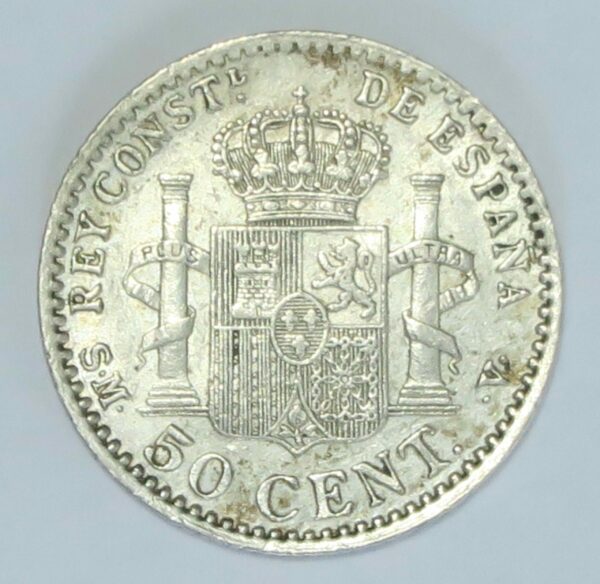 Spain 50 Centimos 1904 EF
