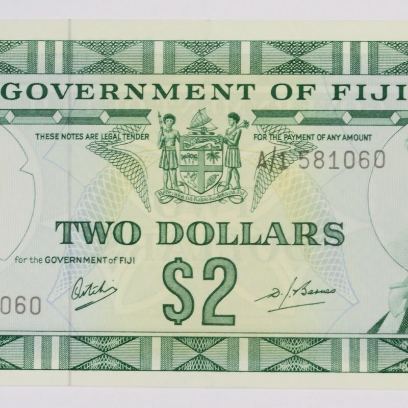 Fiji Two Dollars 1969