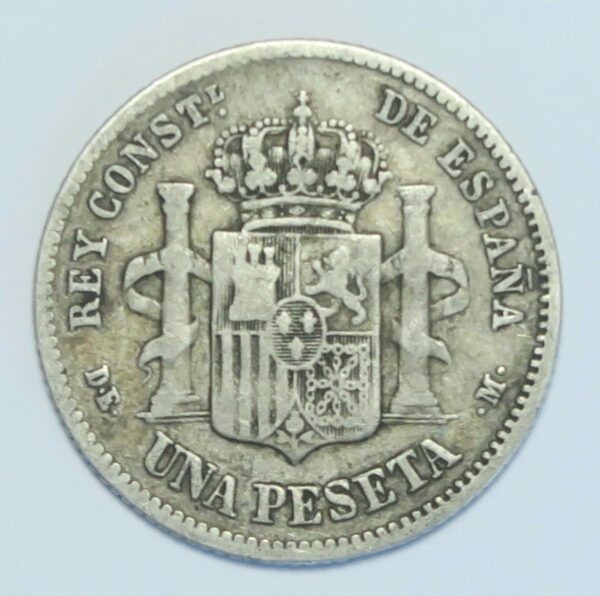 Spain 1876 Peseta Alfonso XII