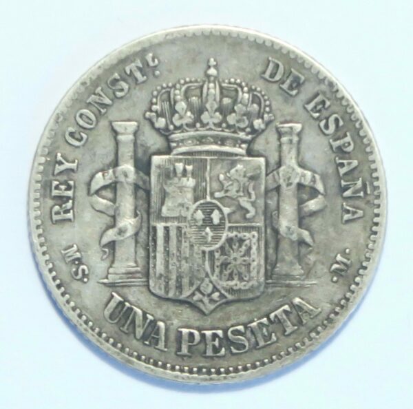 Peseta 1883 SM-M Alonso XII